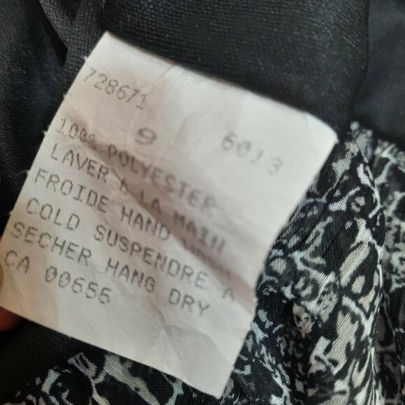 Vintage 90s Snake Print Bubble Mini Skirt Size M Grey Black Chiffon Grunge Goth - Picture 10 of 10